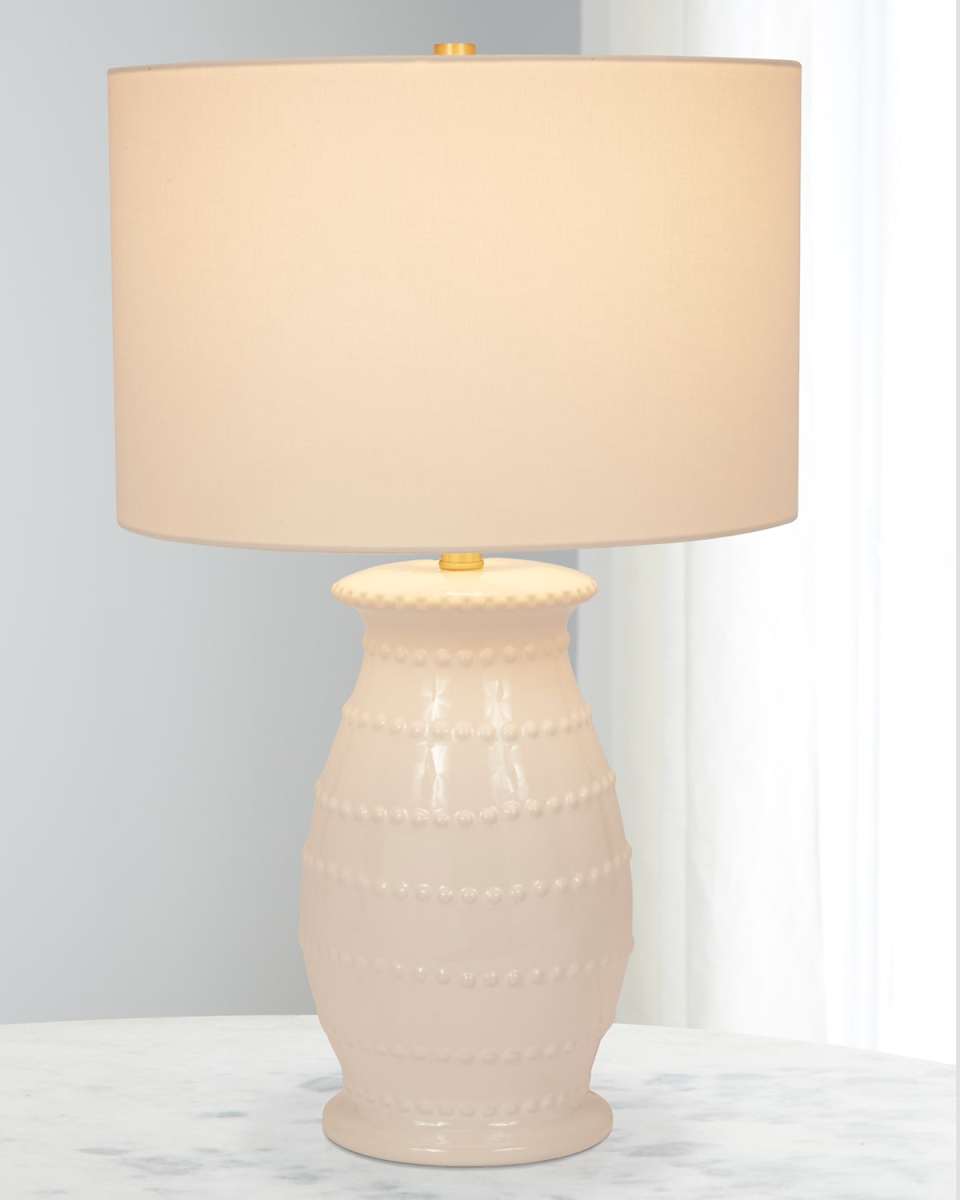 Caleb Ceramic Table Lamp with Linen Shade